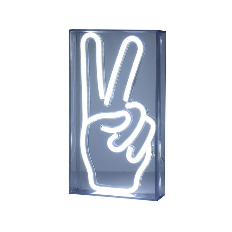 Neon Light Peace Hand 23x4x13εκ Mood (580469) - Fun Planet