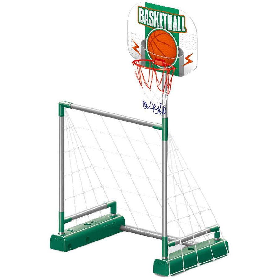 Τέρμα Ποδοσφαίρου & Μπασκέτα με Μπάλα 2in1 63x50x82εκ Luna Toys (623001) - Fun Planet