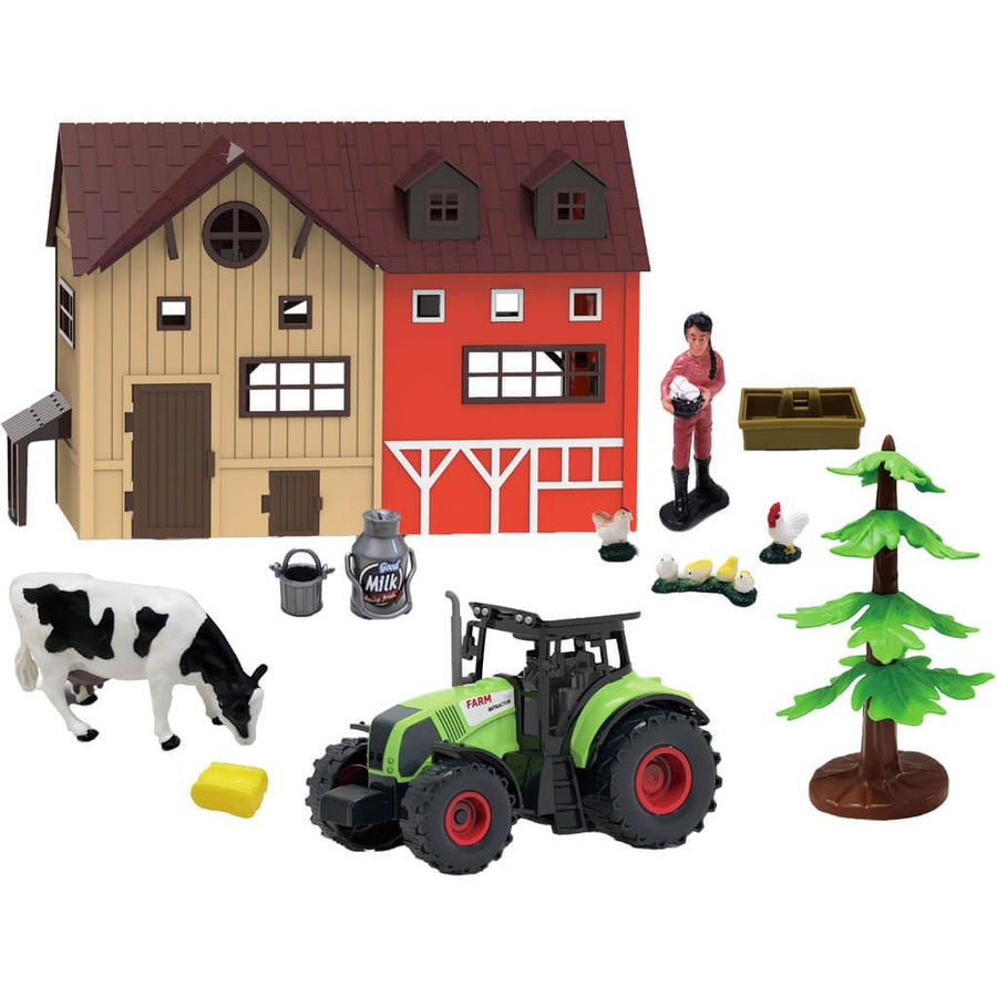 Φάρμα Σετ Φιγούρες και Τρακτέρ με Ήχο και Φως 41,5x21x24,5cm Luna (623310) - Fun Planet