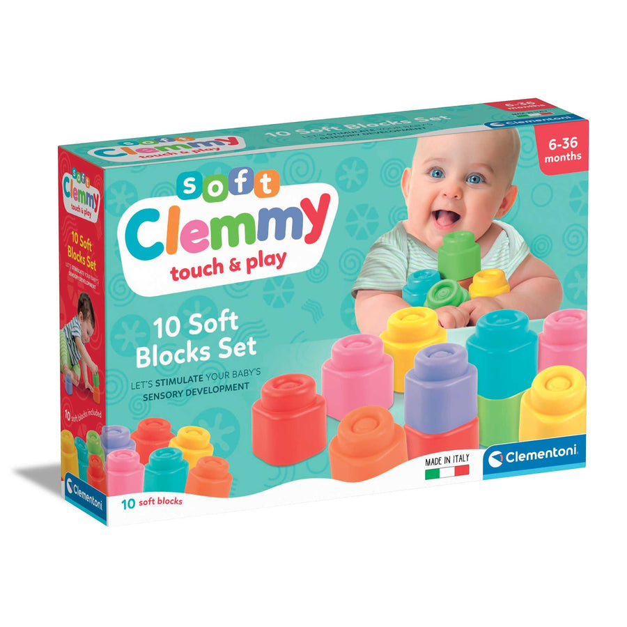 Soft Clemmy Touch & Play Μαλακά Premium Τουβλάκια 10 τεμάχια (1033-17988) - Fun Planet
