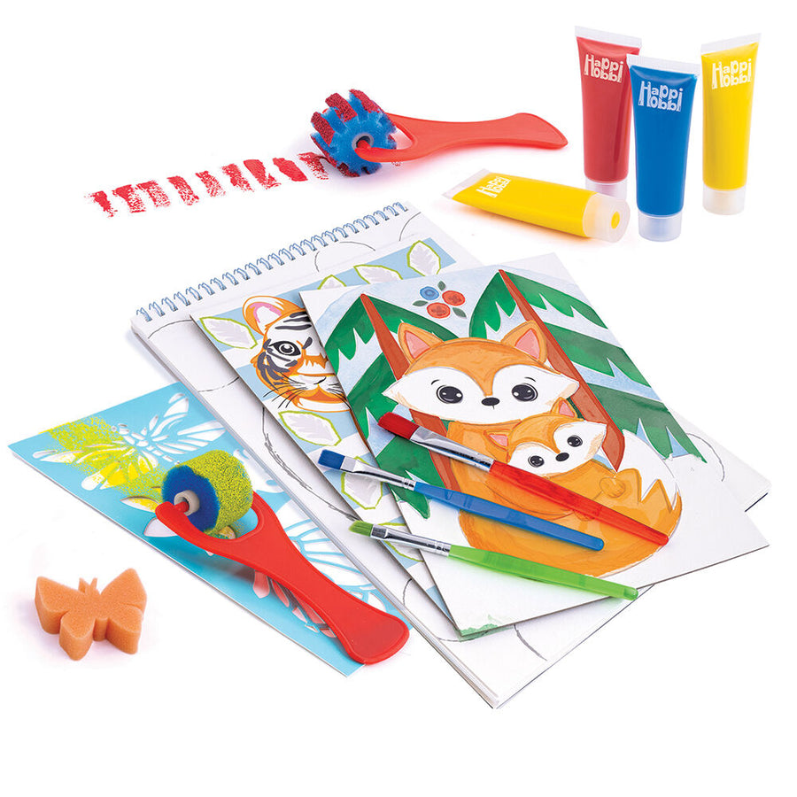 HappiHobbi Εργαστήριο Ζωγραφικής Junior Χρώματα Νερομπογιάς (1038-11044) - Fun Planet