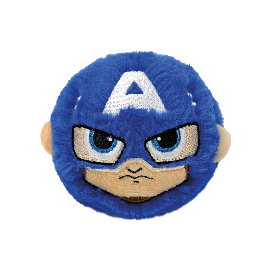 TY Beanie Bouncers Marvel Captain America Χνουδωτό Μπαλάκι που Αναπηδάει Μπλε (1607-83031) - Fun Planet