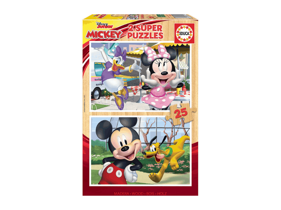 Educa Παζλ Ξύλινο 2x25 Disney Mickey (18876)