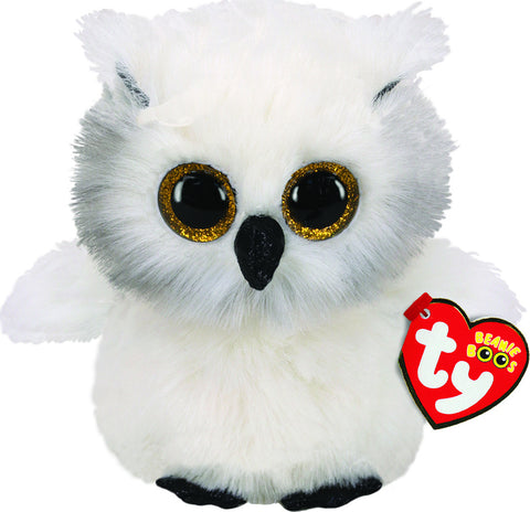 TY Beanie Boos Austin Owl Χνουδωτό Κουκουβάγια Άσπρη Χιονούλα 15εκ (1607-36305) - Fun Planet
