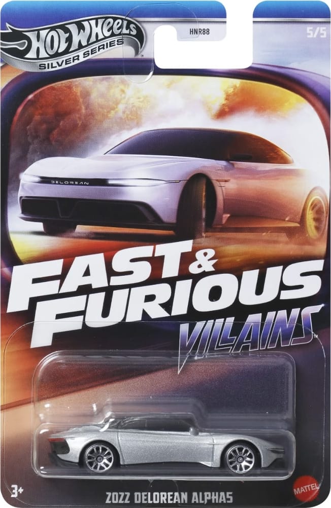 Hot Wheels Aυτοκινητάκι Fast & Furious Villains 2022 Delorean Alpha5 (JBY38) - Fun Planet