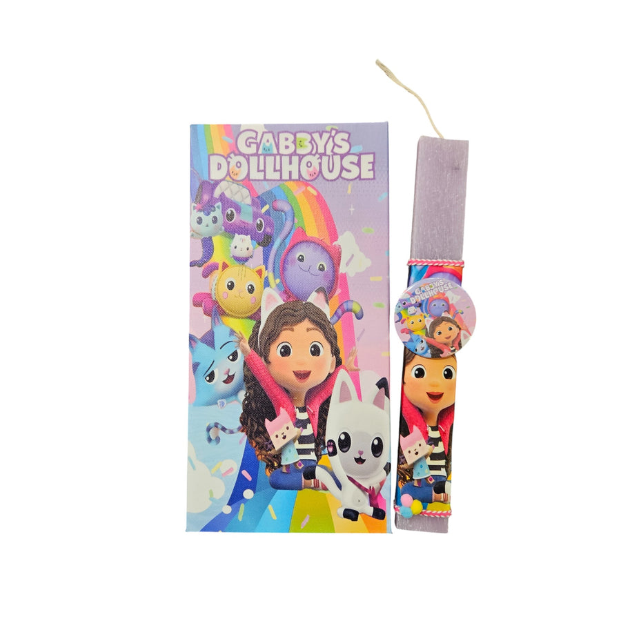 Λαμπάδα Αρωματική με Καμβά 30x15x2εκ Gabby's Dollhouse (K79) - Fun Planet