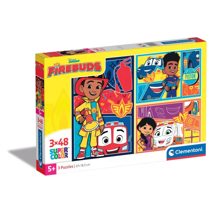 Clementoni Παζλ 3X48 Supercolor Disney Firebuds (1200-25283) - Fun Planet
