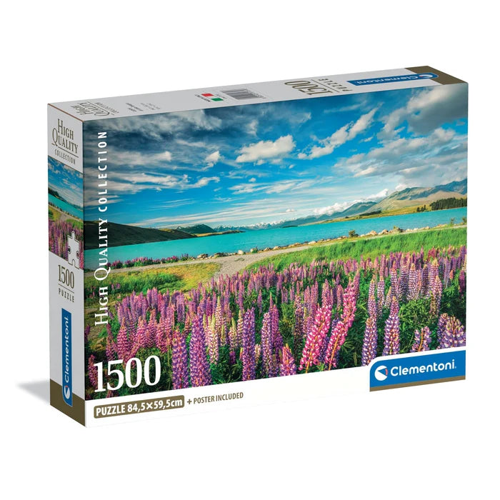 Clementoni Παζλ High Quality Collection Lupins at Lake Tekapo 1500 τμχ (1220-31731) - Fun Planet