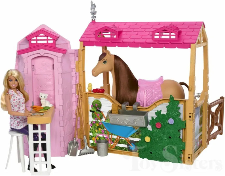Barbie The Great Horse Chase Στάβλος (HXJ44) - Fun Planet