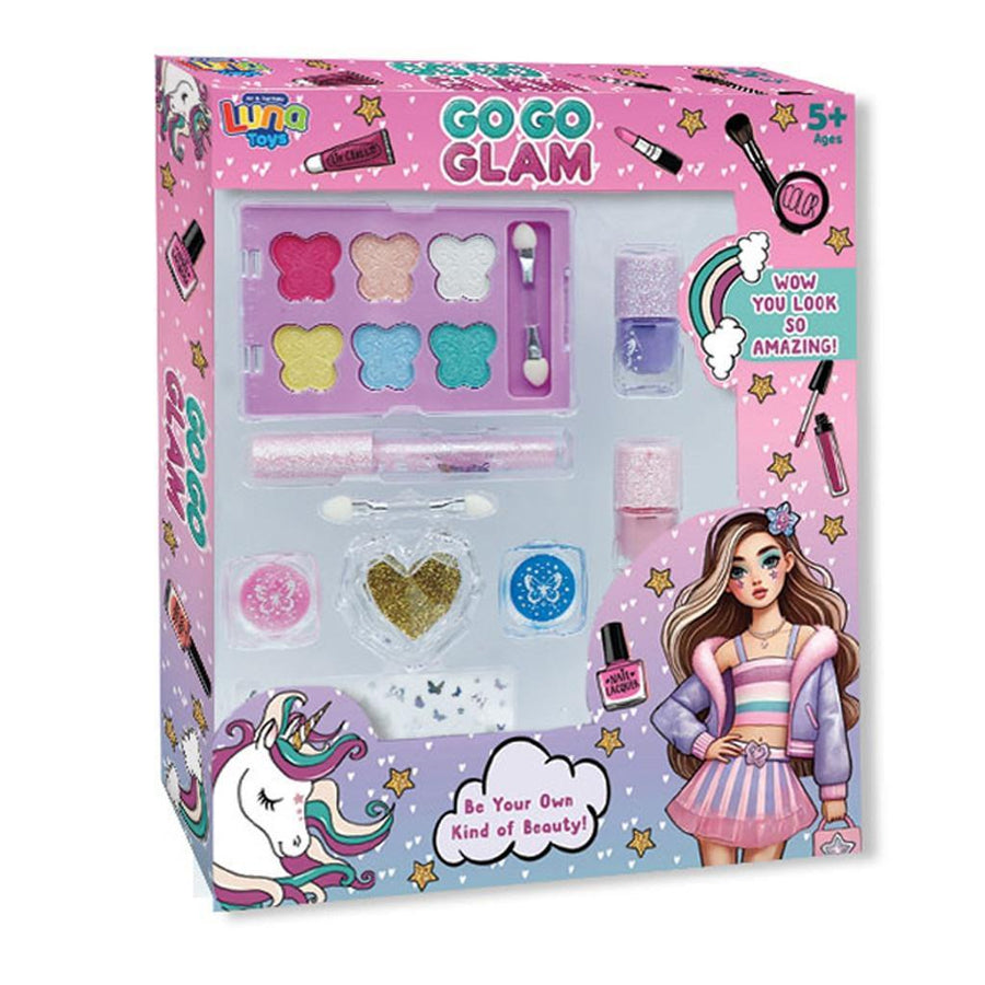 Μακιγιάζ Go Go Glam Σετ 15 τεμάχια Luna Toys (623026)