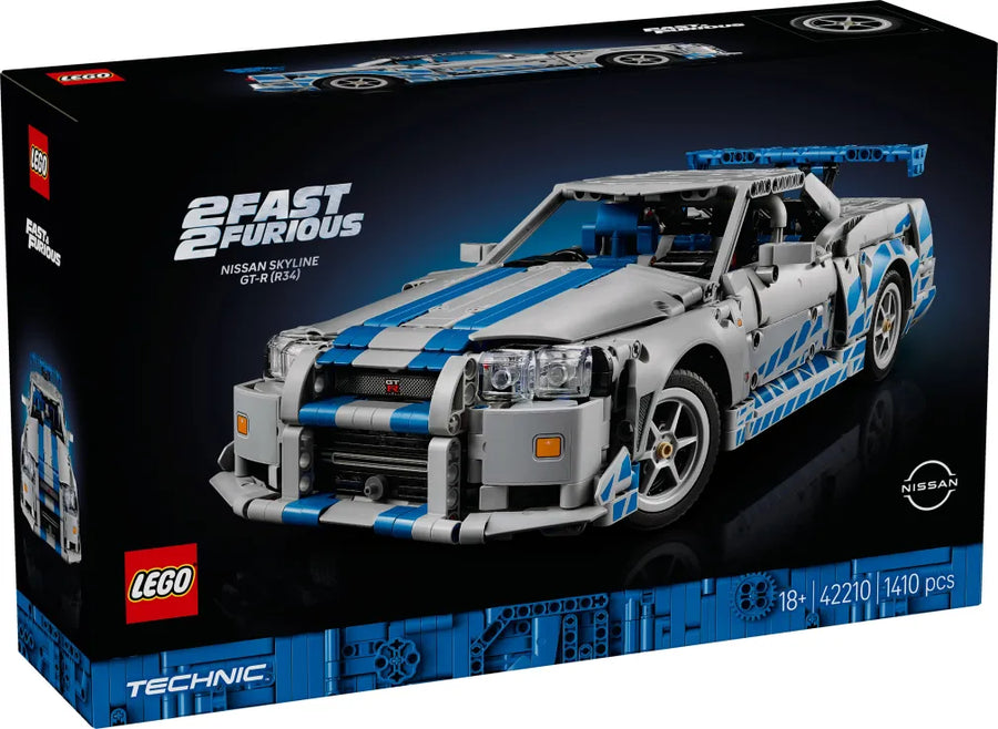 LEGO Technic 2 Fast 2 Furious Nissan Skyline GT-R R34 (42210) - Fun Planet