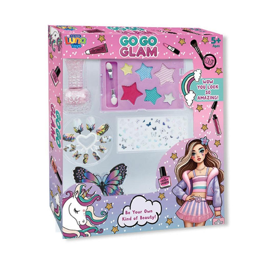 Μακιγιάζ Go Go Glam Σετ 21 τεμάχια Luna Toys (623024)