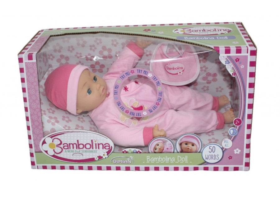 Bambolina Κούκλα Μωρό 40εκ Μιλάει Ελληνικά (BD310) - Fun Planet