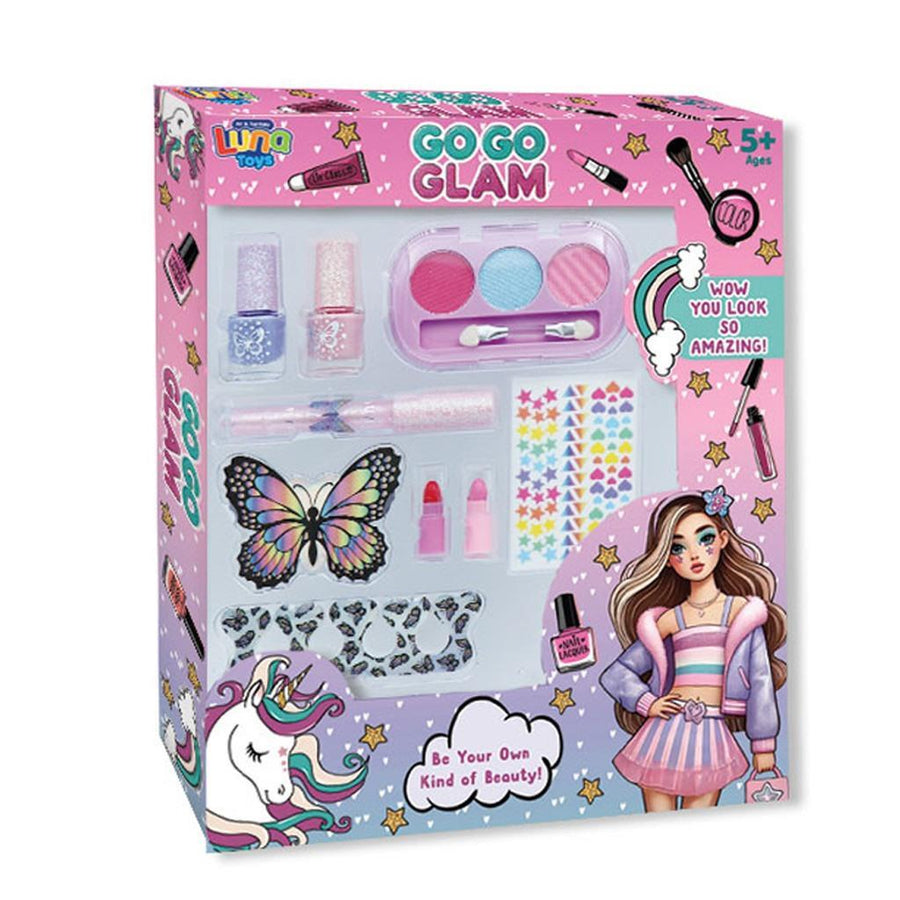 Μακιγιάζ Go Go Glam Σετ 12 τεμάχια Luna Toys (623025)