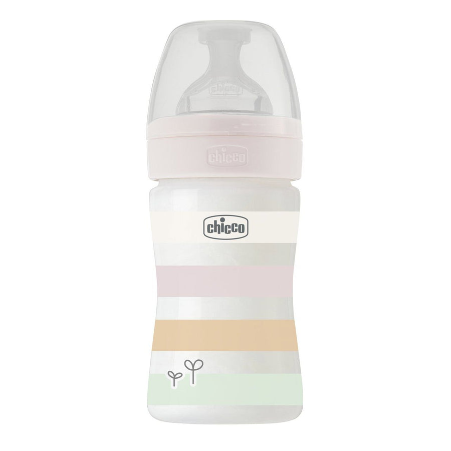 Chicco Πλαστικό Μπιμπερό Well Being Κατά των Κολικών Ροζ 150ml (A60-28611-11) - Fun Planet
