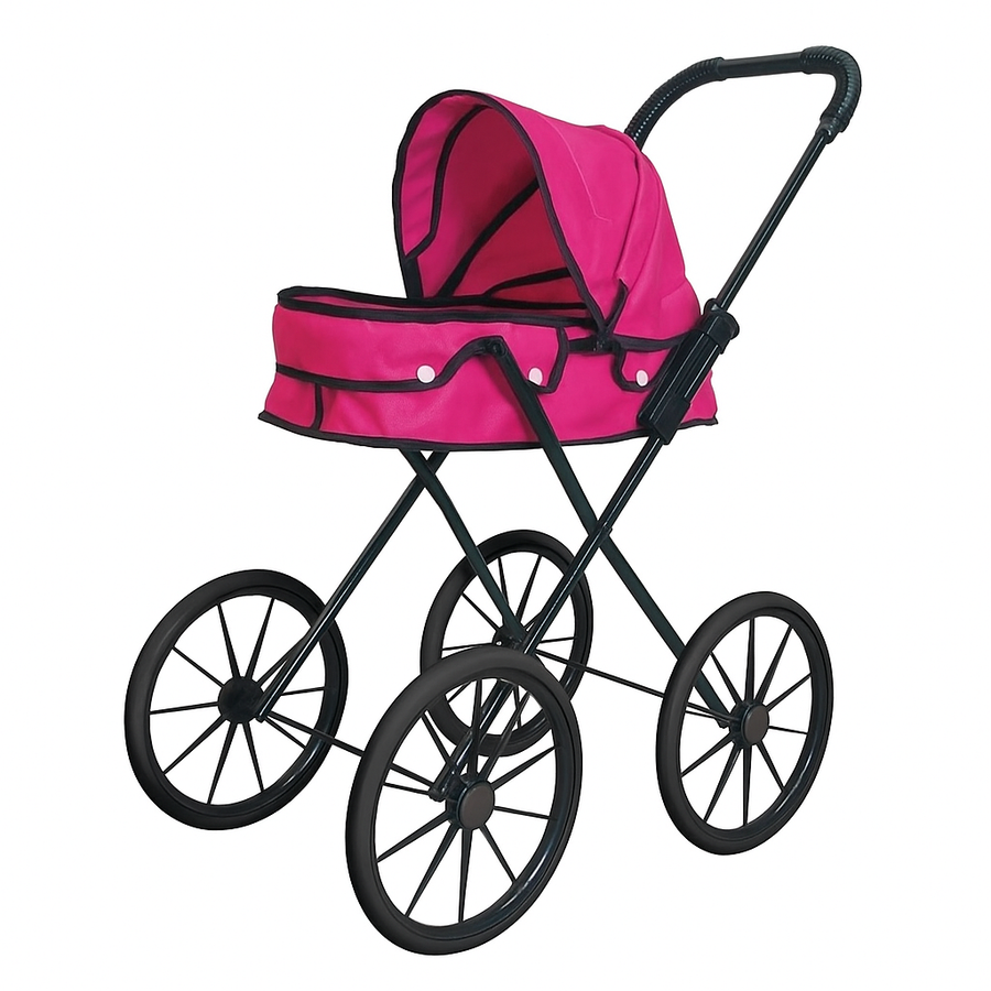 Καρότσι Κούκλας Ροζ 39x66x74εκ Luna Toys (623265)