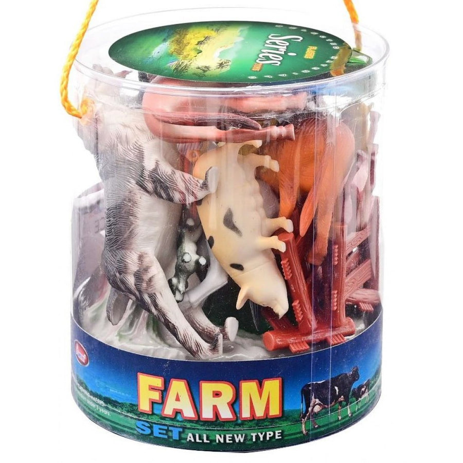 Ζώα Φάρμας Σετ σε Κύλινδρο Μεγάλο (T3051) - Fun Planet