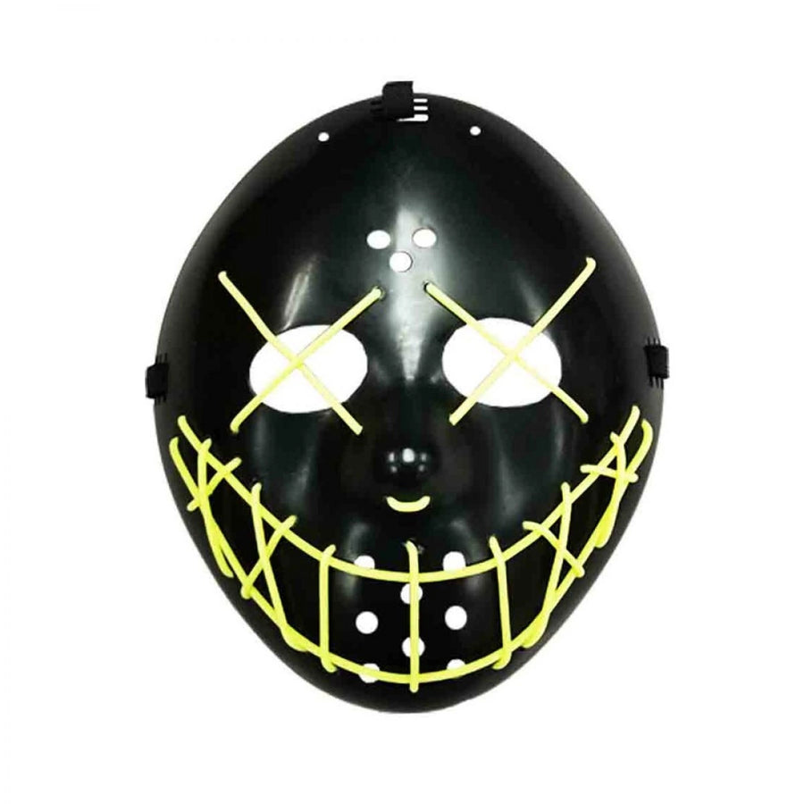 Μάσκα Serial Killer Μαύρη Φωσροριζέ (9609) - Fun Planet