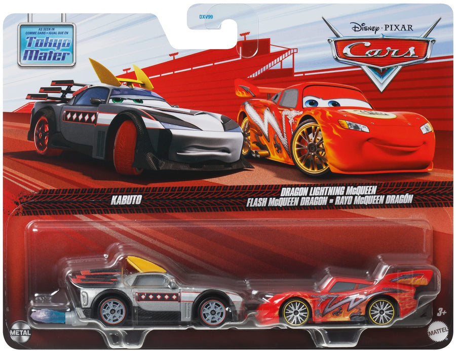 Disney Pixar Cars Αυτοκινητάκια Σετ 2 Kabuto & Dragon Lightning McQueen (JDH45)