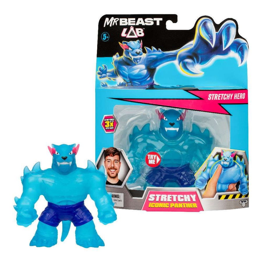 Mr Beast Lab Stretch Ελαστική Φιγούρα 10,6εκ Iconic Panther (24735) - Fun Planet