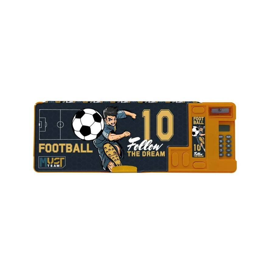 Κασετίνα Must Με Μαγνητικό Κούμπωμα Football 26x9x3.2cm (586132) - Fun Planet