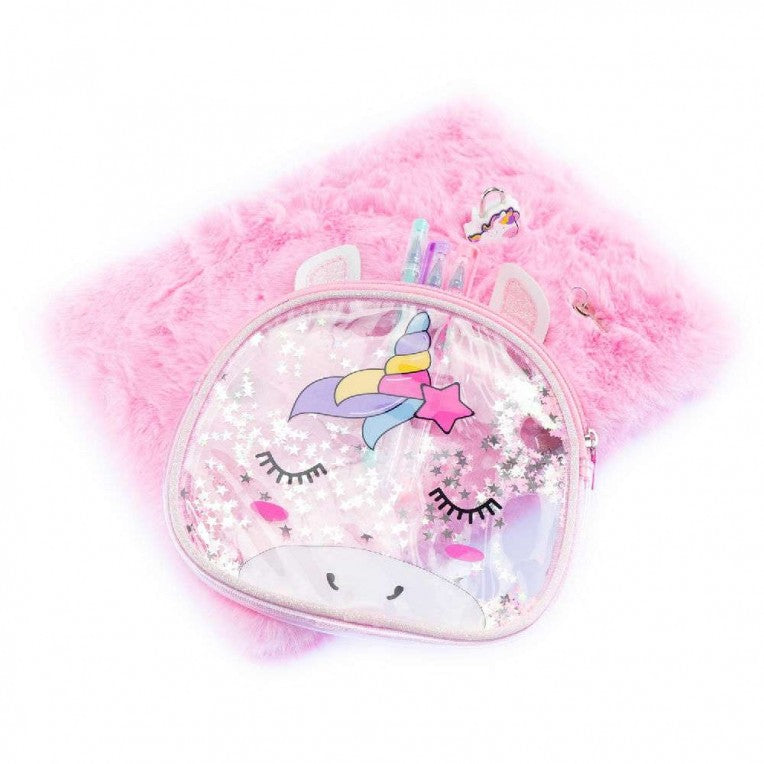 Λούτρινο Ημερολόγιο Ατζέντα Planner με Θήκη Unicorn (16012) - Fun Planet