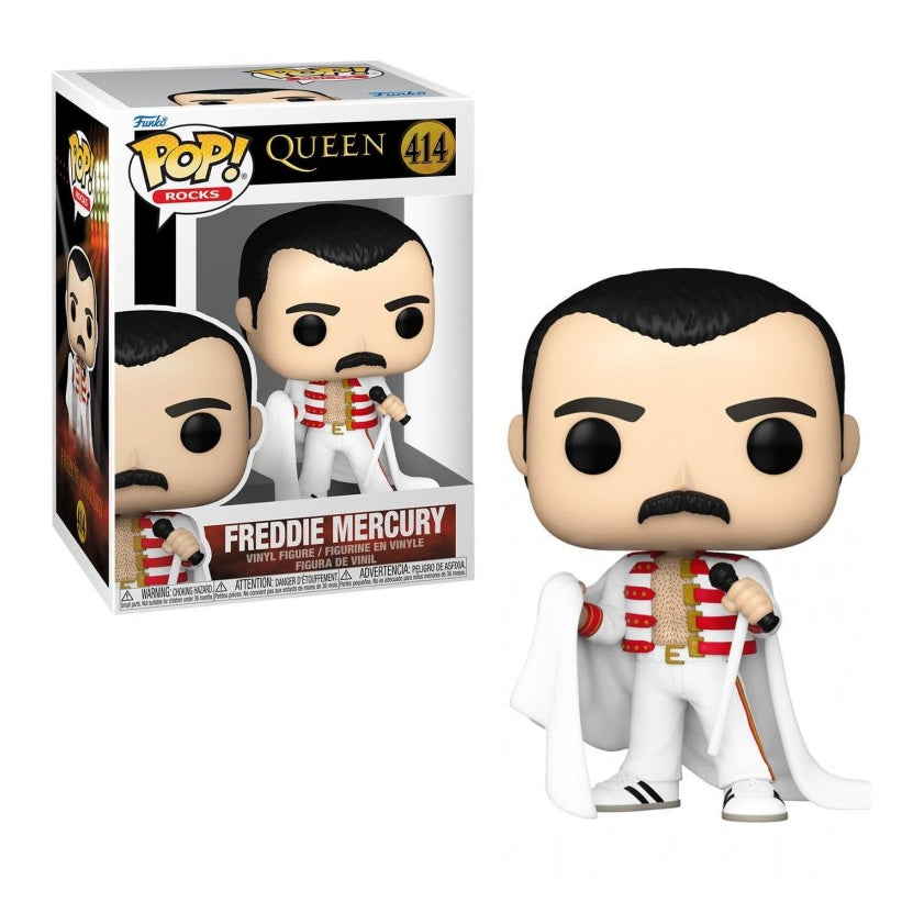 Funko Pop! Rocks: Queen - Freddie Mercury with Cape #414 Vinyl Figure (75374) - Fun Planet