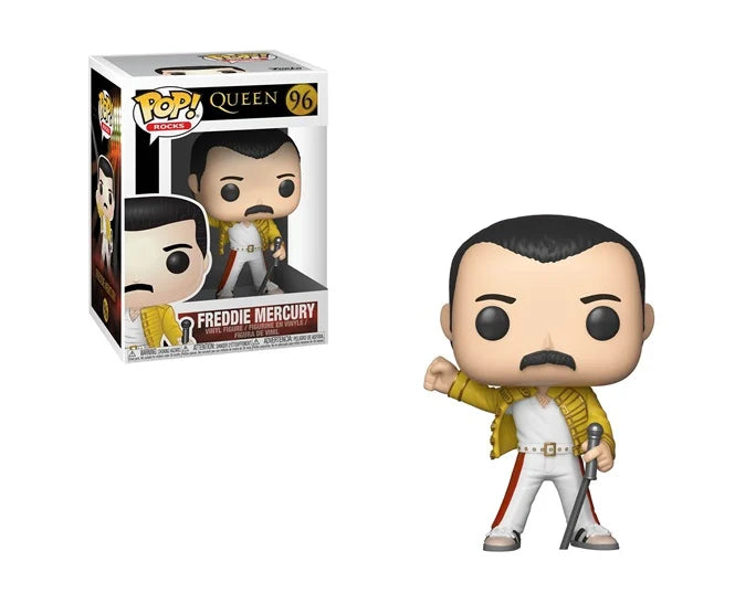 Funko Pop! Rocks: Queen - Freddie Mercury Wembley 1986 #96 Vinyl Figure (33732) - Fun Planet