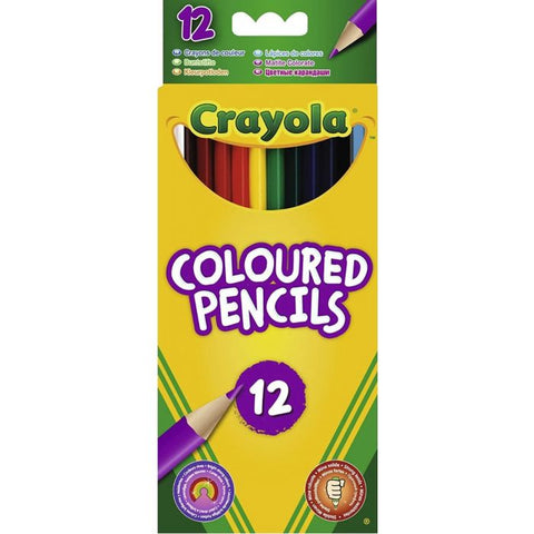 Crayola 12 Χρωματιστές Ξυλομπογιές (02.3612) - Fun Planet