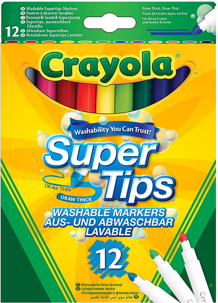 Crayola 12 Λεπτοί Μαρκαδόροι (03.7509) - Fun Planet
