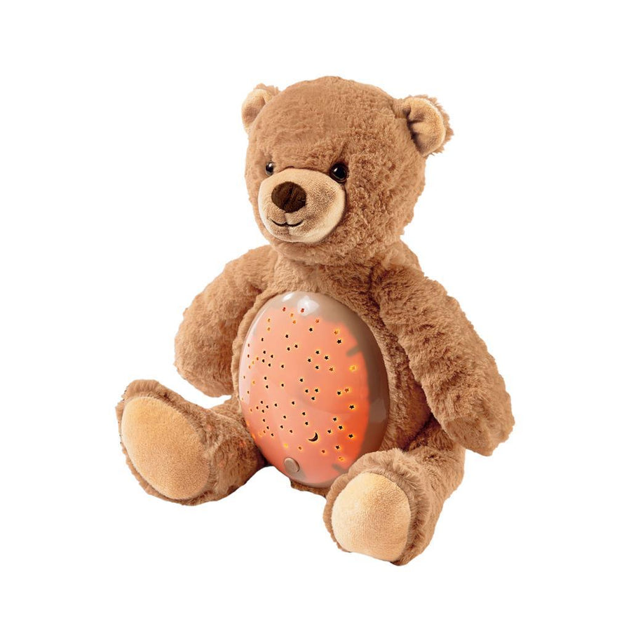 Λούτρινο Φωτάκι με Προβολέα Led Αρκουδάκι 25x27x19εκ Luna (621695) - Fun Planet