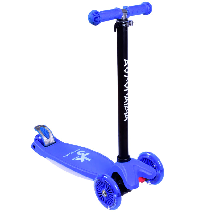 Αθλοπαιδιά 3τροχο Πατίνι Scooter Με Φωτιζόμενη Βάση Και Ροδάκια Μπλε (002.61215/BLU) - Fun Planet