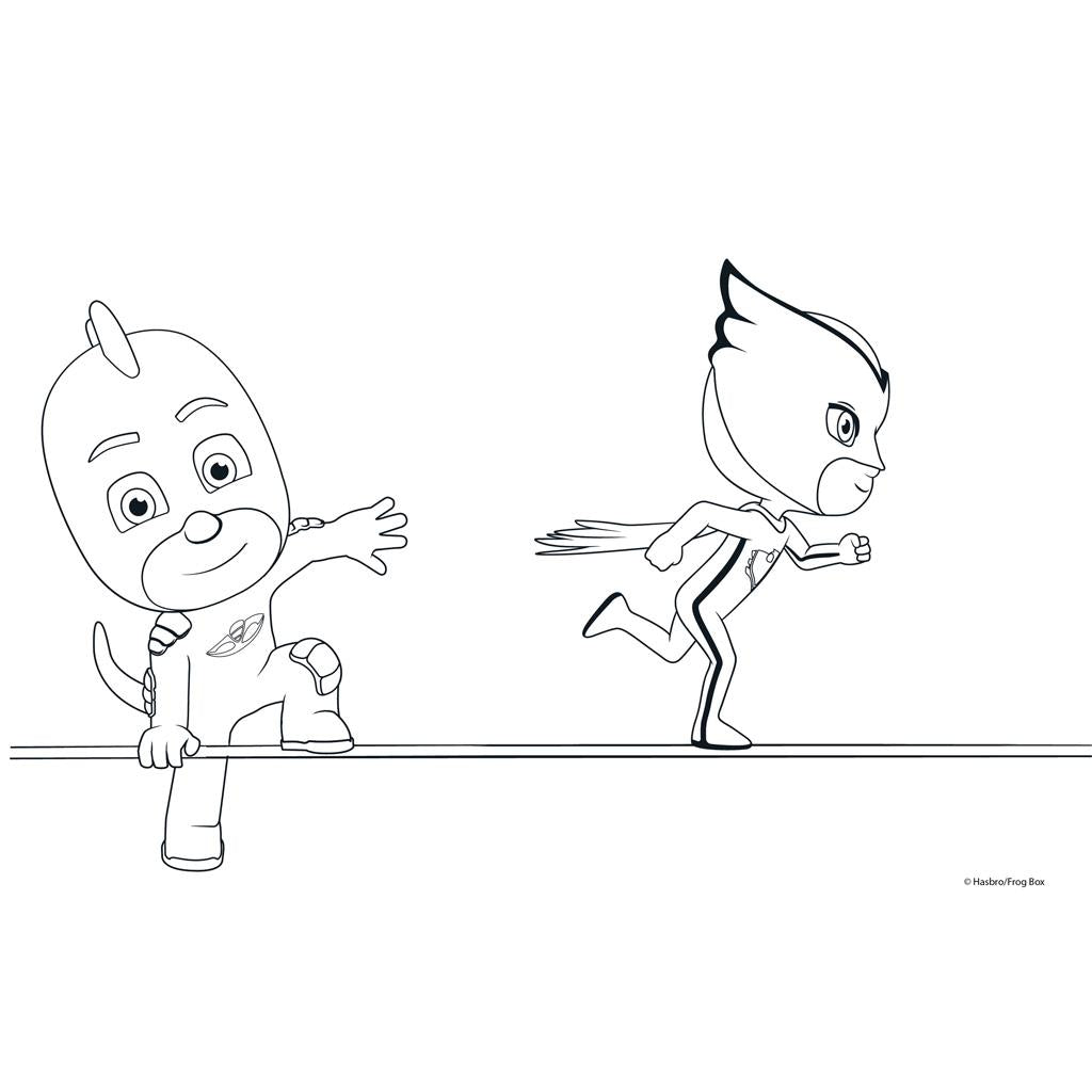 Μπλοκ Ζωγραφικής PJ Masks 40 φύλλα 2 φύλλα Στένσιλ Αυτοκόλλητα 23x33κ (484312) - Fun Planet