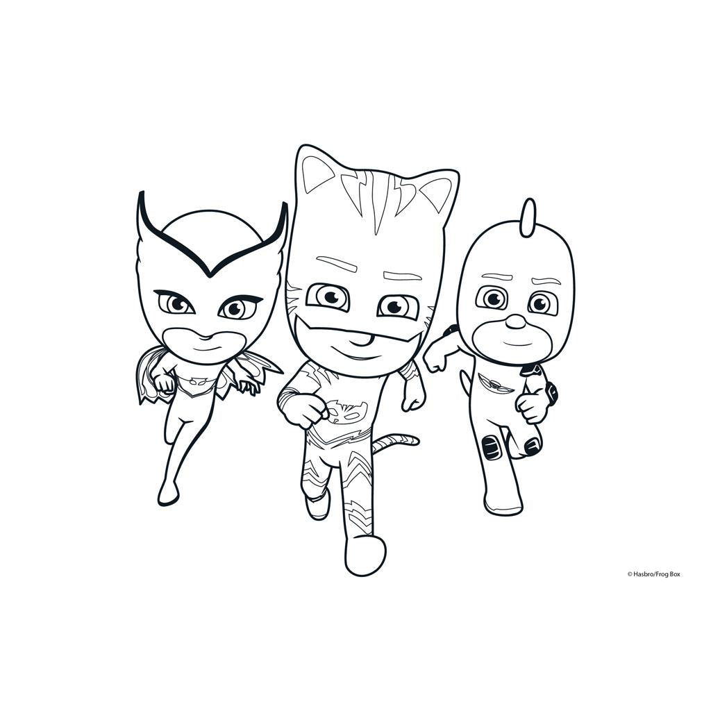 Μπλοκ Ζωγραφικής PJ Masks 40 φύλλα 2 φύλλα Στένσιλ Αυτοκόλλητα 23x33κ (484312) - Fun Planet