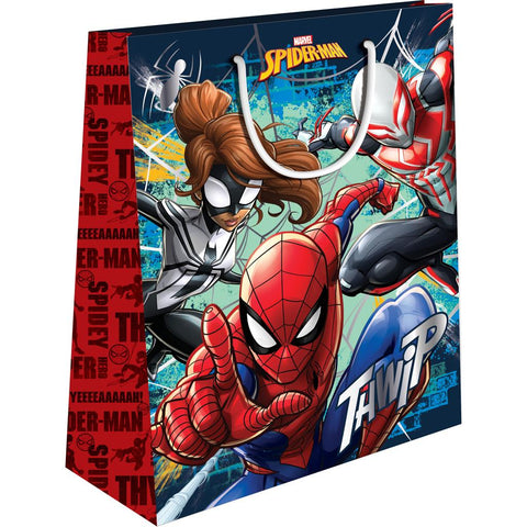 Σακούλα Δώρου Χάρτινη 18x11x23εκ Marvel Spider-Man με Foil Luna (508292) - Fun Planet