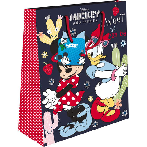 Σακούλα Δώρου Χάρτινη 26x12x32εκ Disney Mickey/Minnie με Foil Luna (563946) - Fun Planet