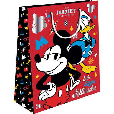 Σακούλα Δώρου Χάρτινη 26x12x32εκ Disney Mickey/Minnie με Foil Luna (564045)