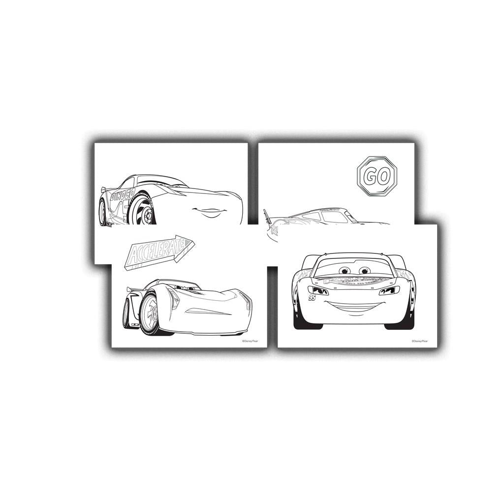 Προσχεδιασμένες Σελίδες Χρωματισμού Disney Cars 24 Φύλλα + 1 Σελίδα Αυτοκόλλητα + 6 Μαρκαδόρους (564599) - Fun Planet