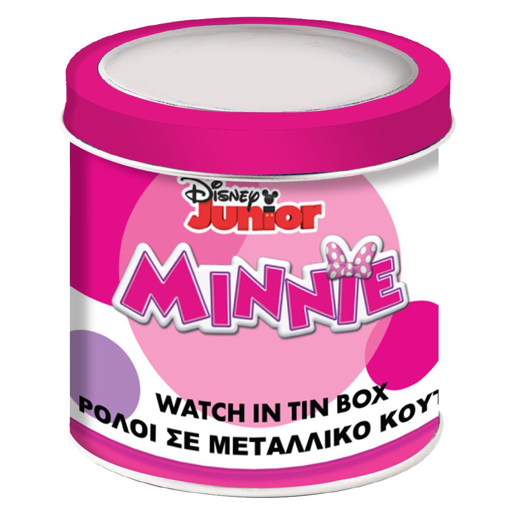 Ρολόι Χειρός Disney Minnie Αναλογικό σε μεταλλικό κουτί (564602) - Fun Planet