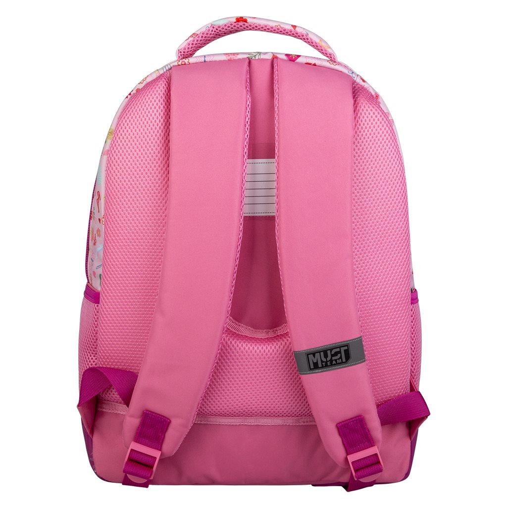 Toddler School Backpack 27x10x31cm 2 Pockets Soft Safari Must (585005)