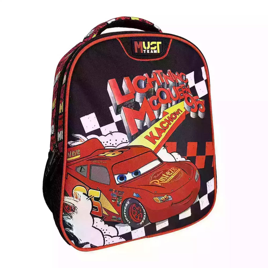 Σχολική Τσάντα Πλάτης Νηπίου 27x10x31εκ 2 Θήκες Disney Cars Lightning McQueen Kachow Must (564850) - Fun Planet