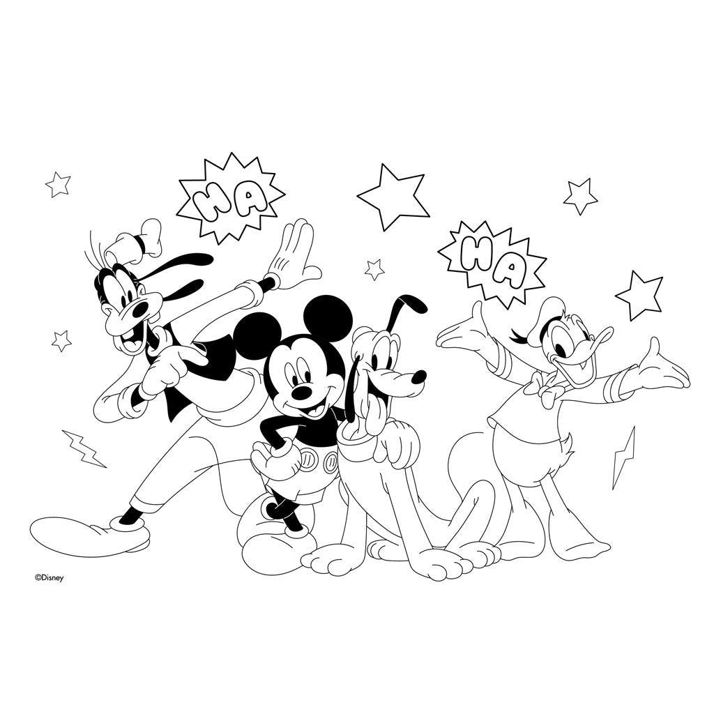 Μπλοκ Ζωγραφικής Disney Mickey 40 φύλλα 2 φύλλα Στένσιλ Αυτοκόλλητα 23x33κ (564989) - Fun Planet