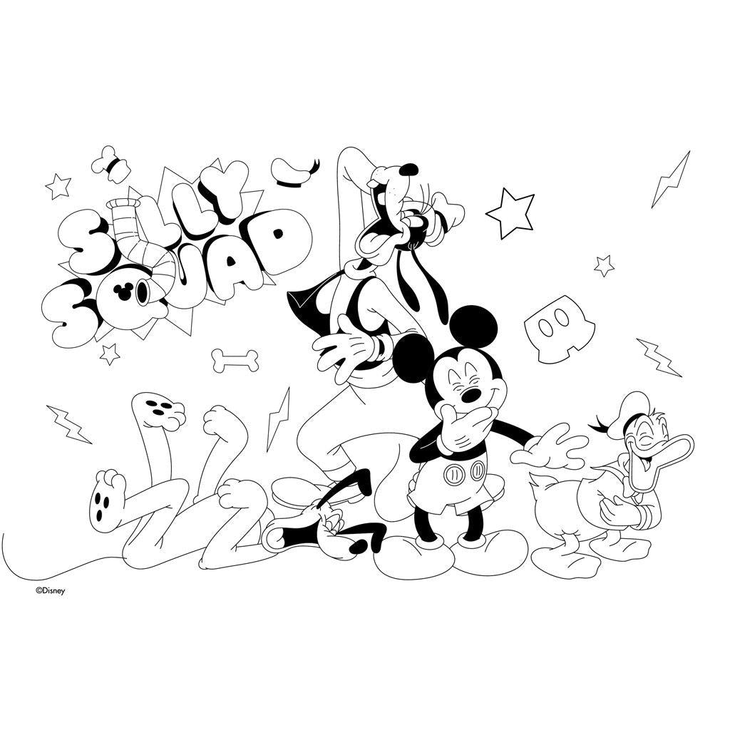 Μπλοκ Ζωγραφικής Disney Mickey 40 φύλλα 2 φύλλα Στένσιλ Αυτοκόλλητα 23x33κ (564989) - Fun Planet