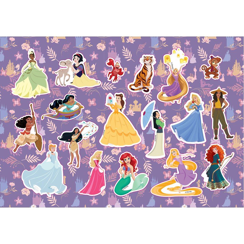 Μπλοκ Ζωγραφικής Disney Princess 40 φύλλα 2 φύλλα Στένσιλ Αυτοκόλλητα 23x33κ (564990) - Fun Planet
