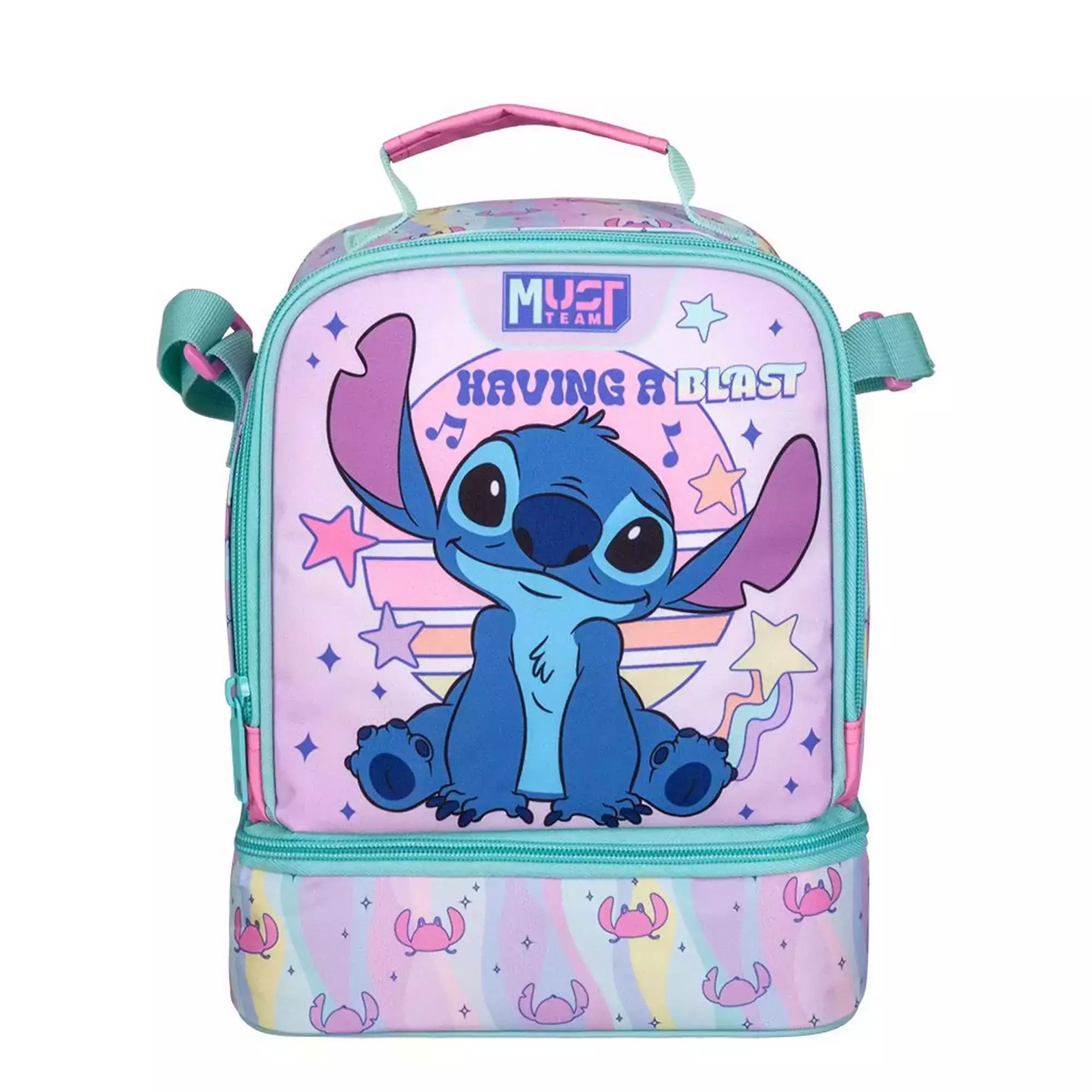 Τσαντάκι Φαγητού Ισοθερμικό 2 Θήκες Disney Lilo & Stitch Having A Blast (565056)