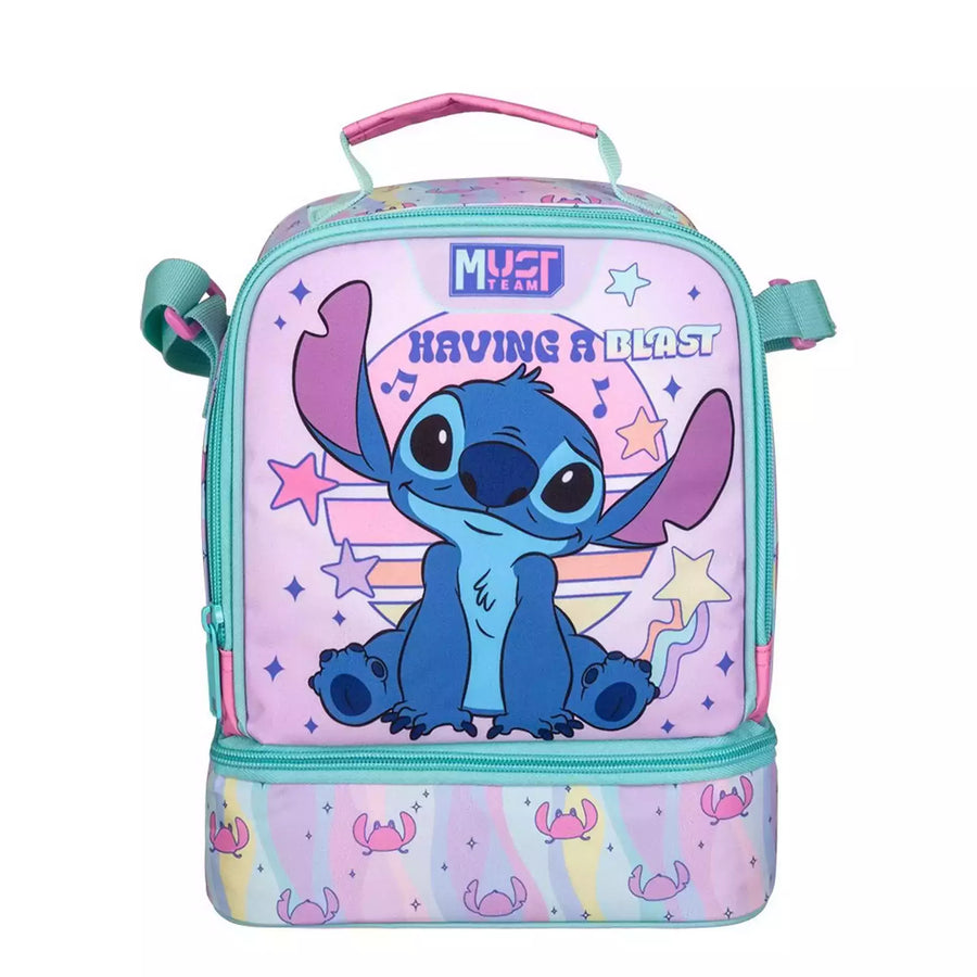 Τσαντάκι Φαγητού Ισοθερμικό 2 Θήκες Disney Lilo & Stitch Having A Blast (565056)