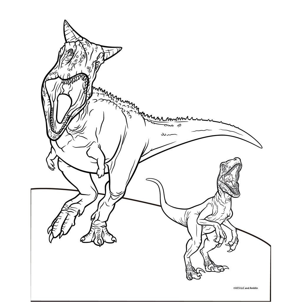 Προσχεδιασμένες Σελίδες Χρωματισμού Jurassic World 24 Φύλλα + 1 Σελίδα Αυτοκόλλητα + 6 Μαρκαδόρους (570967) - Fun Planet