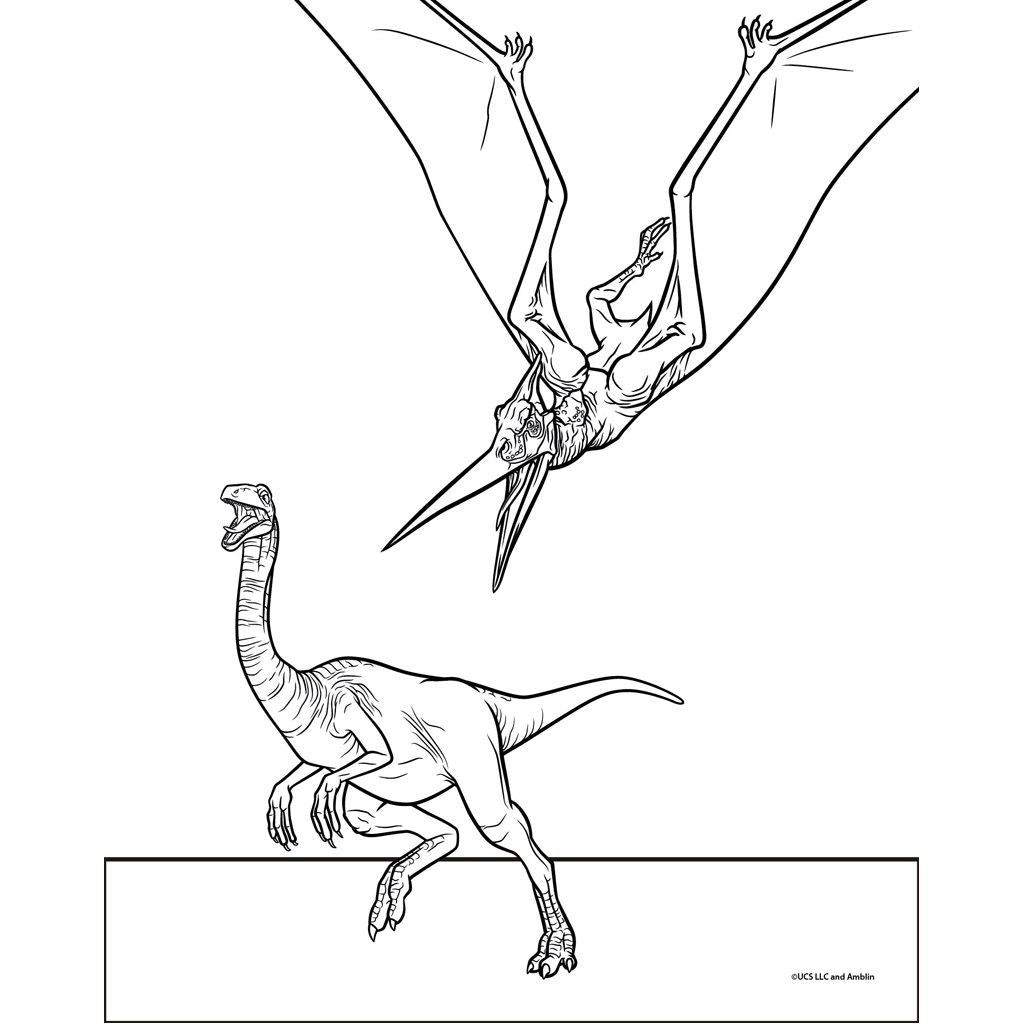 Προσχεδιασμένες Σελίδες Χρωματισμού Jurassic World 24 Φύλλα + 1 Σελίδα Αυτοκόλλητα + 6 Μαρκαδόρους (570967) - Fun Planet