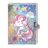 Ημερολόφιο με Κλειδαριά Μαγικό Στυλό και Αυτοκόλλητα Must Unicorn (585110) - Fun Planet