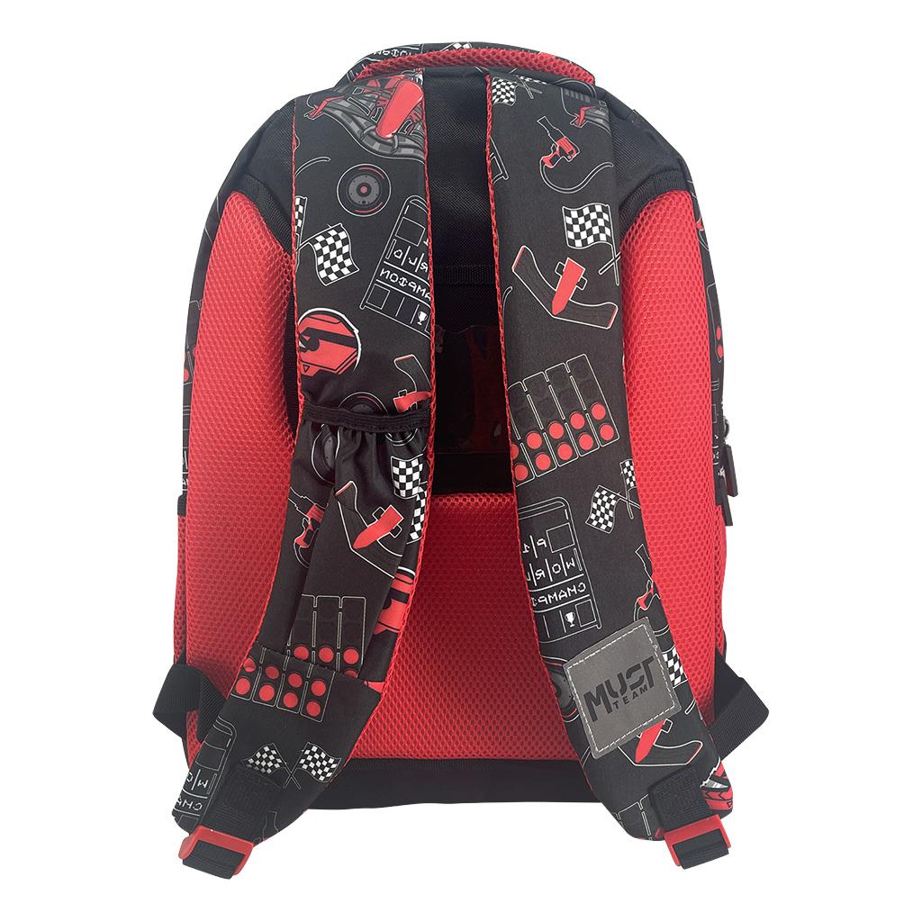 Primary School Backpack 32x18x43cm 3 Compartments Wednesday Hand Must (503662)